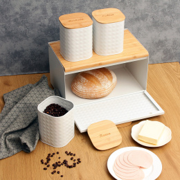 BREAD BOX WITH SET OF KITCHEN CONTAINERS 2703